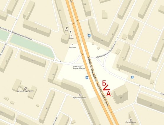 Схема рекламної площини за адресою Чоколовский б-р, 22 (пл. Космонавтов) Схема рекламної площини за адресою Чоколовский б-р, 22 (пл. Космонавтов)