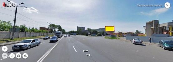 Схема рекламной плоскости по адресу вул. Хмельницьке шосе, Західний автовокзал, А