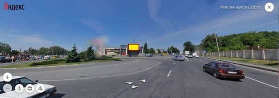 Схема рекламной плоскости по адресу вул. Хмельницьке шосе, Західний автовокзал, Б