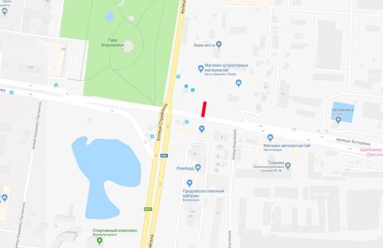 Схема рекламной плоскости по адресу Хуторівка - Стрийська ЖК ЛЕВ Схема рекламной плоскости по адресу Хуторівка - Стрийська ЖК ЛЕВ