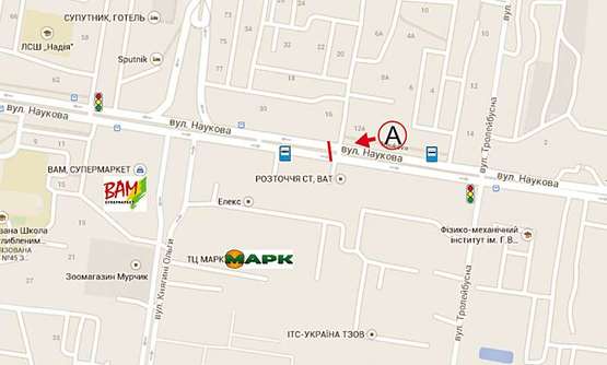 Схема рекламной плоскости по адресу Наукова, 16 до Вікторії Гарденс (напрямок до вул. Кульпарківської) Схема рекламной плоскости по адресу Наукова, 16 до Вікторії Гарденс (напрямок до вул. Кульпарківської)