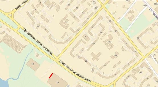 Схема рекламної площини за адресою Набережная-Запорожская 1Б Схема рекламної площини за адресою Набережная-Запорожская 1Б