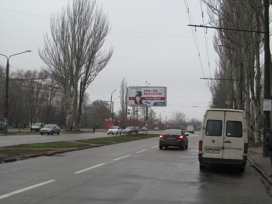 Схема рекламной плоскости по адресу Чумаченко-Комарова