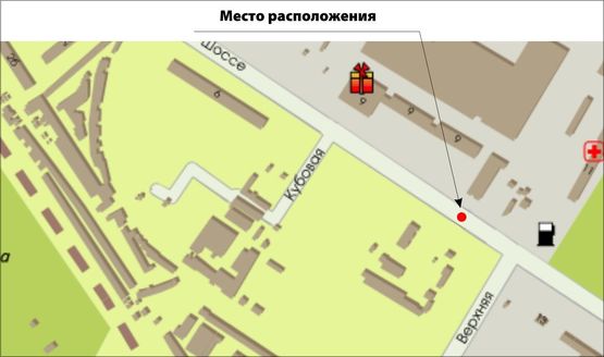 Схема рекламной плоскости по адресу Южное шоссе, 7-ул. Верхняя Схема рекламной плоскости по адресу Южное шоссе, 7-ул. Верхняя