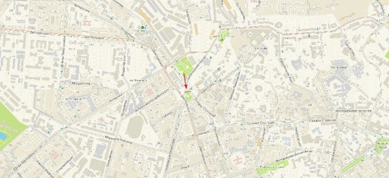 Схема рекламной плоскости по адресу Артема ул., возле ул.Черновола, в центр Схема рекламной плоскости по адресу Артема ул., возле ул.Черновола, в центр