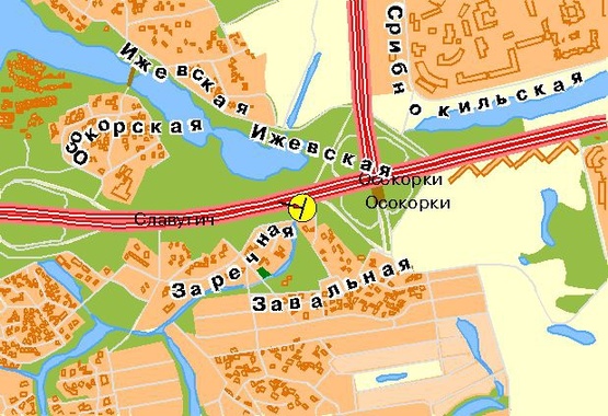 Схема рекламной плоскости по адресу Бажана пр-т, возле ст.м.Осокорки, из центра, левая