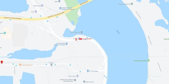 Схема рекламної площини за адресою Набережно-Рыбальская ул. / Электриков ул.7, возле подземного перехода