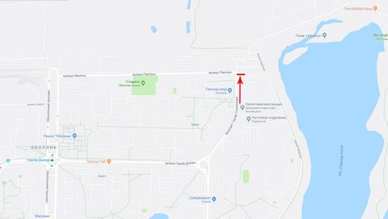 Схема рекламної площини за адресою Героев Сталинграда пр-т. 64/56