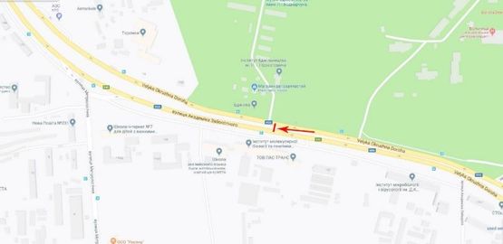 Схема рекламной плоскости по адресу Заболотного академика ул. 150 в направлении Одесской пл. Схема рекламной плоскости по адресу Заболотного академика ул. 150 в направлении Одесской пл.