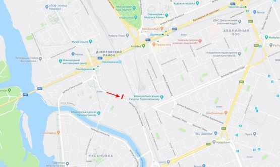 Схема рекламної площини за адресою Сверстюка Евгения ул. 23