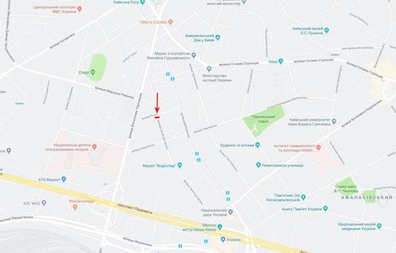 Схема рекламної площини за адресою Златоустовская ул. 51