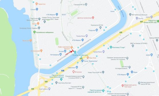 Схема рекламної площини за адресою Шамо Игоря ул. 1