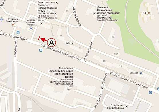 Схема рекламної площини за адресою Вашингтона, 7а,  ст. А