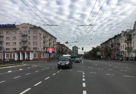 Схема рекламной плоскости по адресу Сеть из 2 адресов по Чернигову (10 сек. в 3-х мин. блоке) [2.32x3.14 - 2шт.]