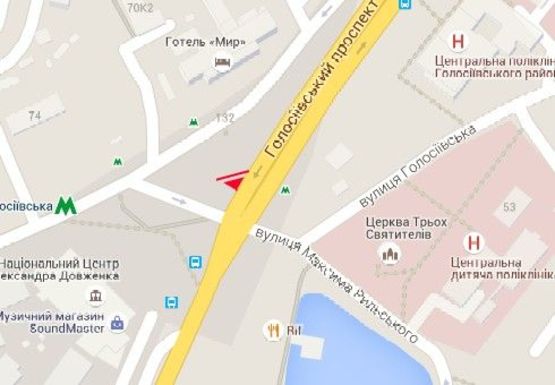 Схема рекламної площини за адресою Голосеевская пл.