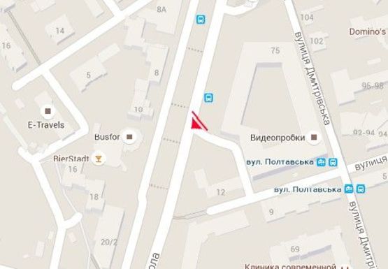 Схема рекламної площини за адресою Черновола ул., 12