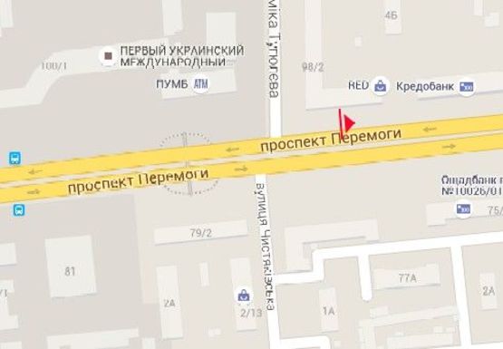 Схема рекламной плоскости по адресу Победы пр. - Туполева ул.