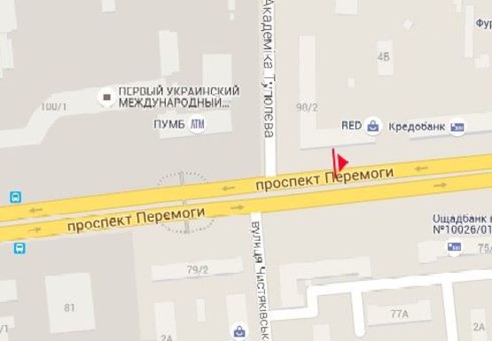 Схема рекламної площини за адресою Победы пр. - Туполева ул. Схема рекламної площини за адресою Победы пр. - Туполева ул.