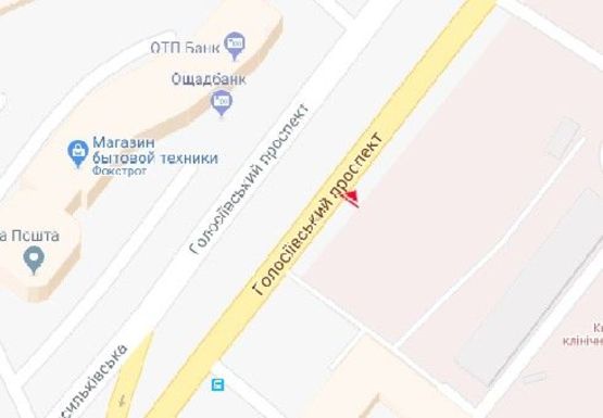 Схема рекламної площини за адресою Голосеевский пр., 59б Схема рекламної площини за адресою Голосеевский пр., 59б