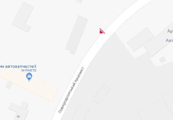 Схема рекламної площини за адресою Воздухофлотский пр., 86