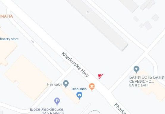 Схема рекламной плоскости по адресу Харьковское шоссе, 51