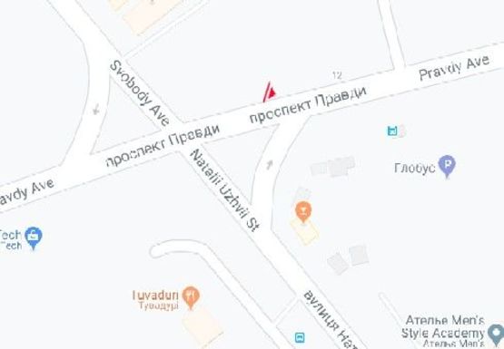 Схема рекламної площини за адресою Правды пр. - Свободы пр.