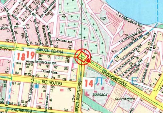 Схема рекламной плоскости по адресу Центральный пр.- Богоявленский пр.