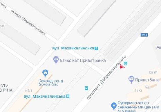 Схема рекламной плоскости по адресу Добровольского ул., 126