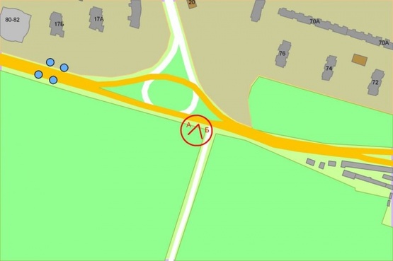 Схема рекламної площини за адресою Правды проспект / Порика Схема рекламної площини за адресою Правды проспект / Порика