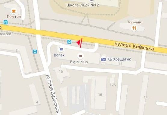 Схема рекламной плоскости по адресу Киевская ул. - Грушевского ул., м-н Эльдорадо Схема рекламной плоскости по адресу Киевская ул. - Грушевского ул., м-н Эльдорадо