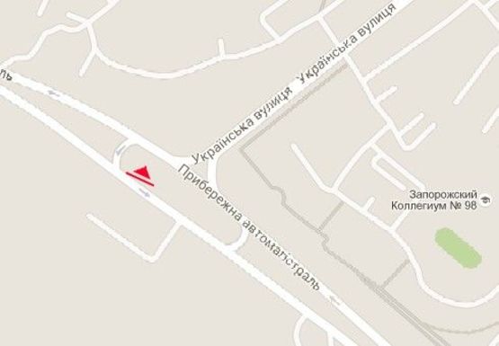 Схема рекламной плоскости по адресу Набережная магистраль - Украинская ул.