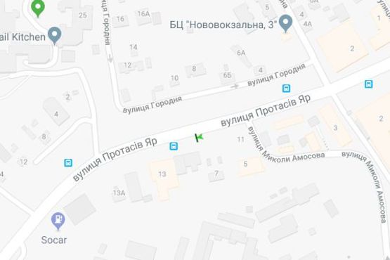 Схема рекламної площини за адресою Протасів Яр вул., 7А