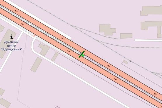 Схема рекламної площини за адресою Промислова вул., Південний міст; №2 (в напр. Московської пл.)