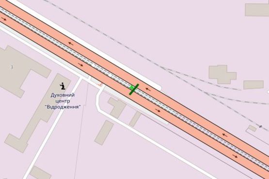 Схема рекламної площини за адресою Промислова вул., Південний міст; №1 (в напр. Харківської пл. )