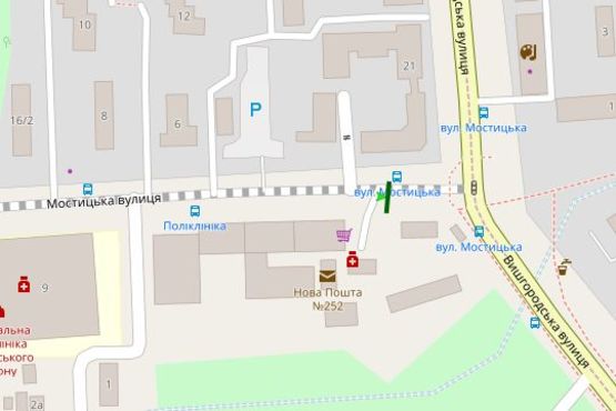 Схема рекламної площини за адресою Мостицька вул. - Вишгородська вул. Схема рекламної площини за адресою Мостицька вул. - Вишгородська вул.