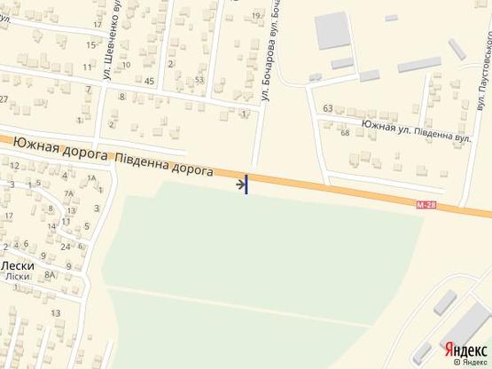 Схема рекламної площини за адресою Одесса - Южный 16+370 А