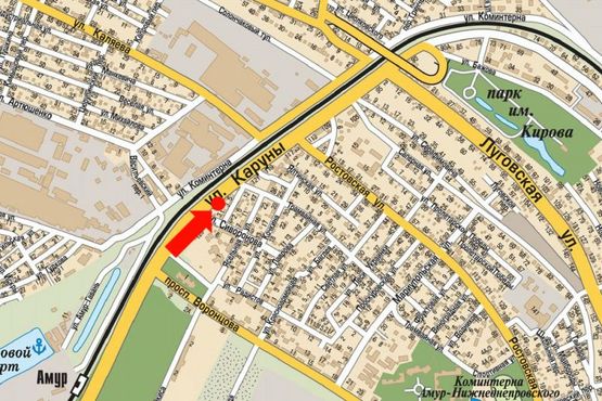 Схема рекламной плоскости по адресу Каруна ул., 127 Схема рекламной плоскости по адресу Каруна ул., 127