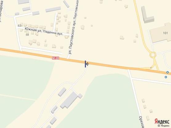 Схема рекламної площини за адресою Одесса - Южный 16+960 Б