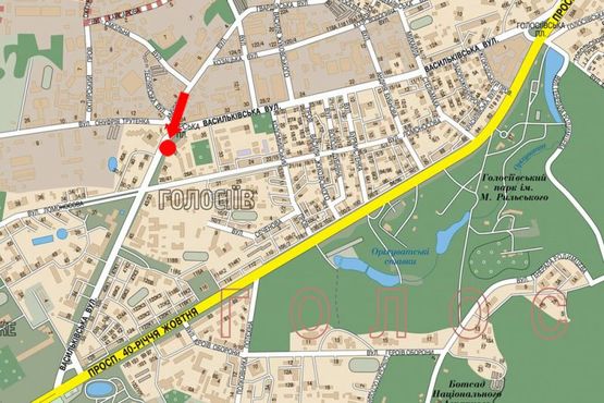 Схема рекламної площини за адресою Васильковская ул. / Амурская пл., ст. м. "Васильковская", в сторону ВДНХ
