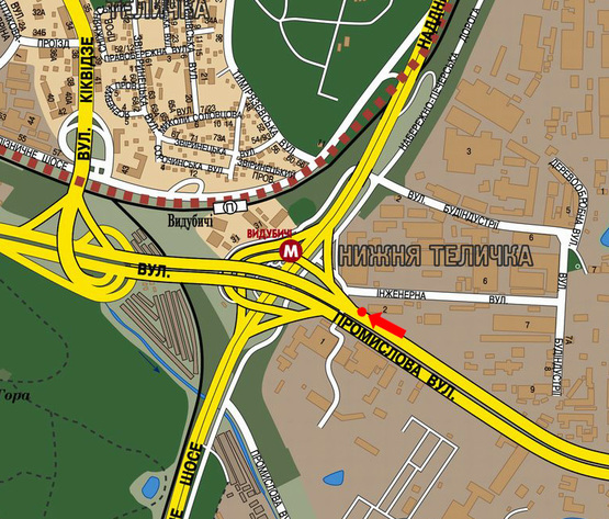Схема рекламной плоскости по адресу Промышленная ул., мост Южный , в центр Схема рекламной плоскости по адресу Промышленная ул., мост Южный , в центр