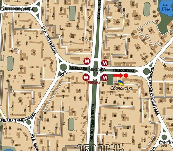 Схема рекламной плоскости по адресу Тимошенко ул., 18, в сторону Героев Сталинграда пр.