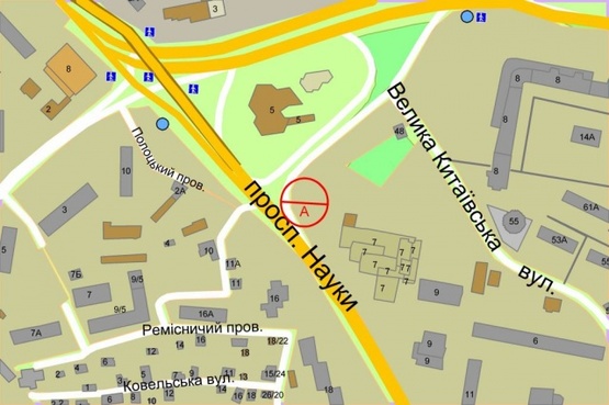 Схема рекламной плоскости по адресу Науки проспект, 7 Схема рекламной плоскости по адресу Науки проспект, 7