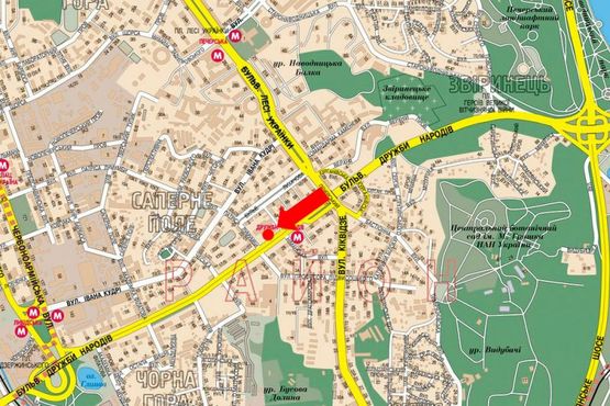 Схема рекламної площини за адресою Дружбы Народов бул., 23, ст. м. "Дружбы Народов", в сторону ст. м. "Лыбидская" Схема рекламної площини за адресою Дружбы Народов бул., 23, ст. м. "Дружбы Народов", в сторону ст. м. "Лыбидская"