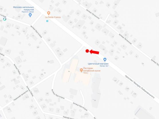 Схема рекламної площини за адресою Лобановского пр. (бывш. Краснозвездный пр.), 96, в сторону Севастопольская пл.