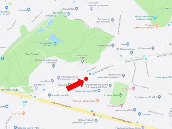 Схема рекламной плоскости по адресу Дегтяревская ул. 51, на светофоре, в сторону ул. Телиги