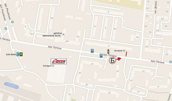 Схема рекламної площини за адресою Патона, 2 (СМ АРСЕН) Схема рекламної площини за адресою Патона, 2 (СМ АРСЕН)