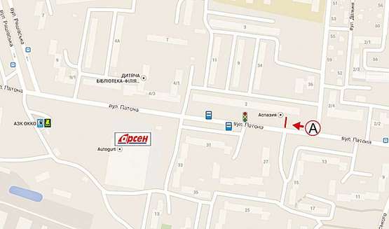 Схема рекламної площини за адресою Патона, 2 (СМ АРСЕН) Схема рекламної площини за адресою Патона, 2 (СМ АРСЕН)