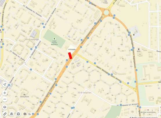 Схема рекламной плоскости по адресу Соборності - пр. Молоді (Загс) Схема рекламной плоскости по адресу Соборності - пр. Молоді (Загс)