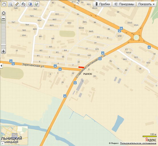 Схема рекламной плоскости по адресу Зарічанська - Старокостянтинівське шосе Схема рекламной плоскости по адресу Зарічанська - Старокостянтинівське шосе