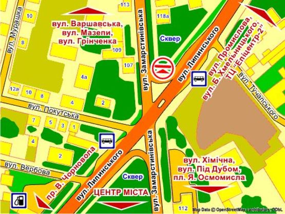 Схема рекламної площини за адресою вул. Замарстинівська – Липинського (виїзд), призма 1 Схема рекламної площини за адресою вул. Замарстинівська – Липинського (виїзд), призма 1